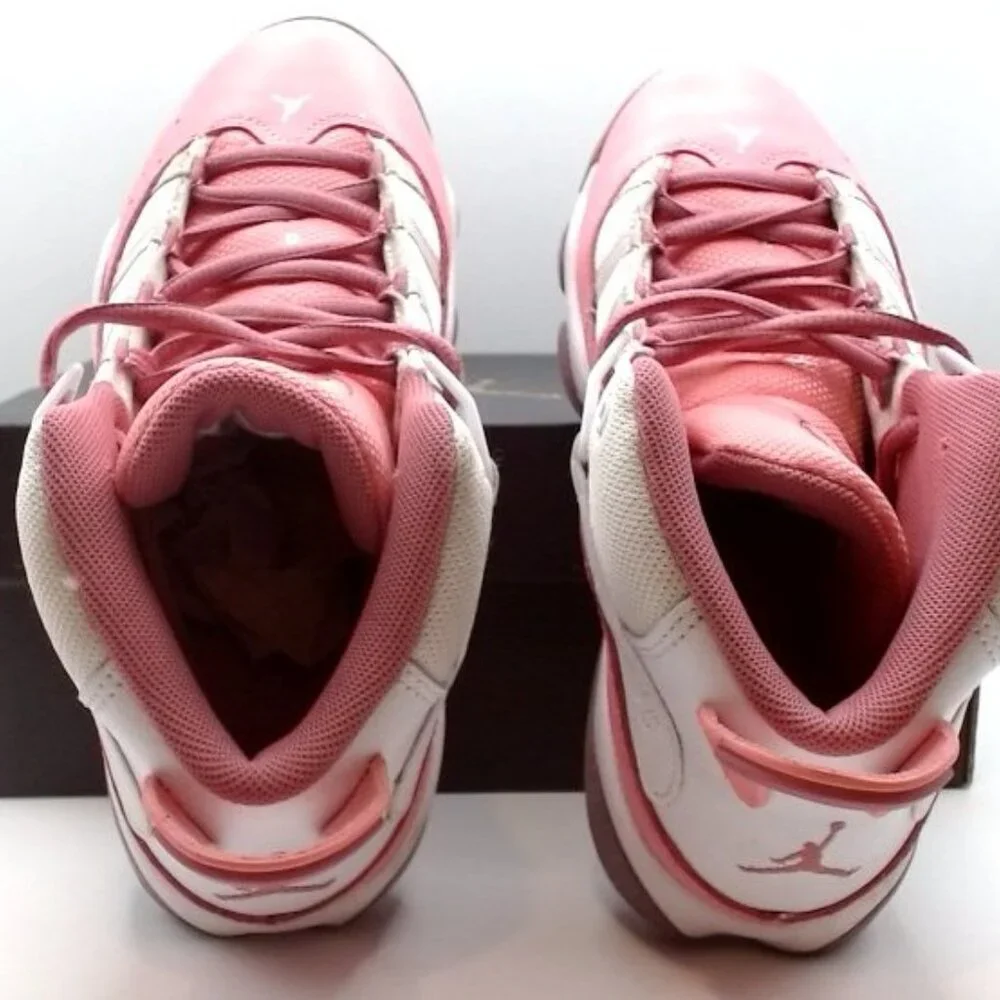Nike Air Jordan 6 Rings‎ GS Coral Chalk Pink White Youth 3.5Y